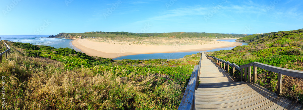 Aljezur river summer view (Portugal).