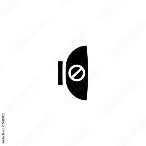 mute icon. sign design