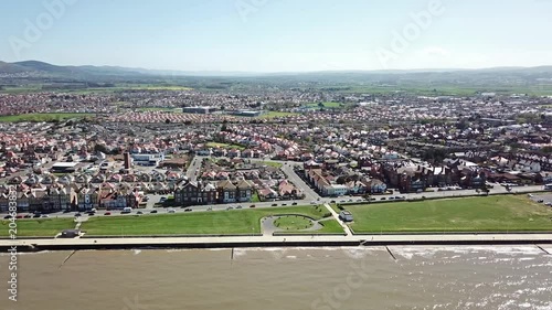 Aerial view of Rhyl in Wales - UK photo