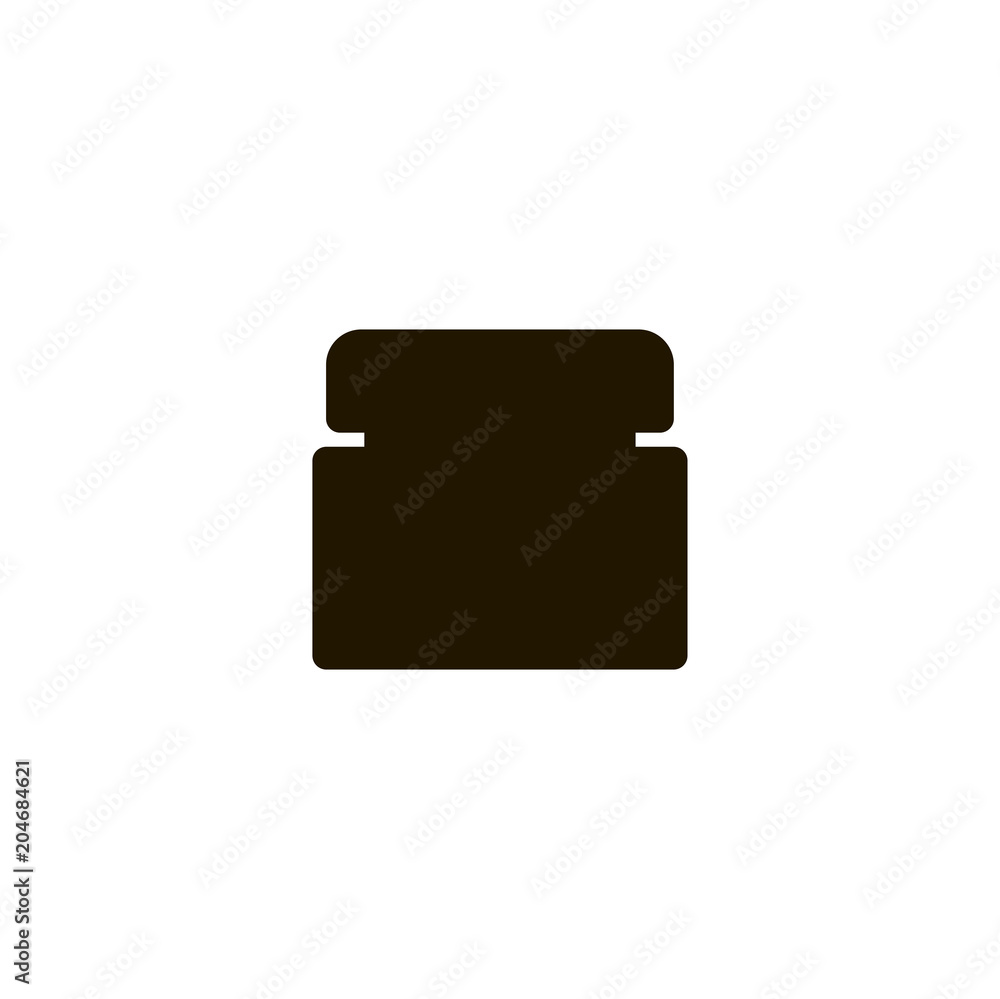 cream container icon. sign design cream container icon. sign design