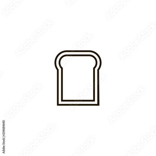 bread icon. sign design