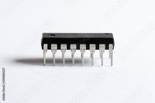 Closeup of Integrated Circuit chip