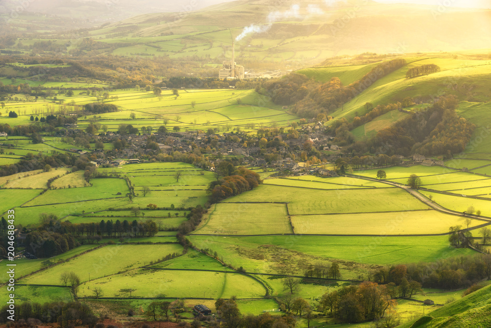 Obraz premium Castleton Peak district UK