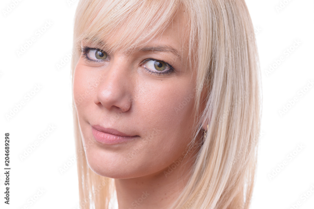 Beautiful young woman with blond hair Beautiful young woman with blond hair