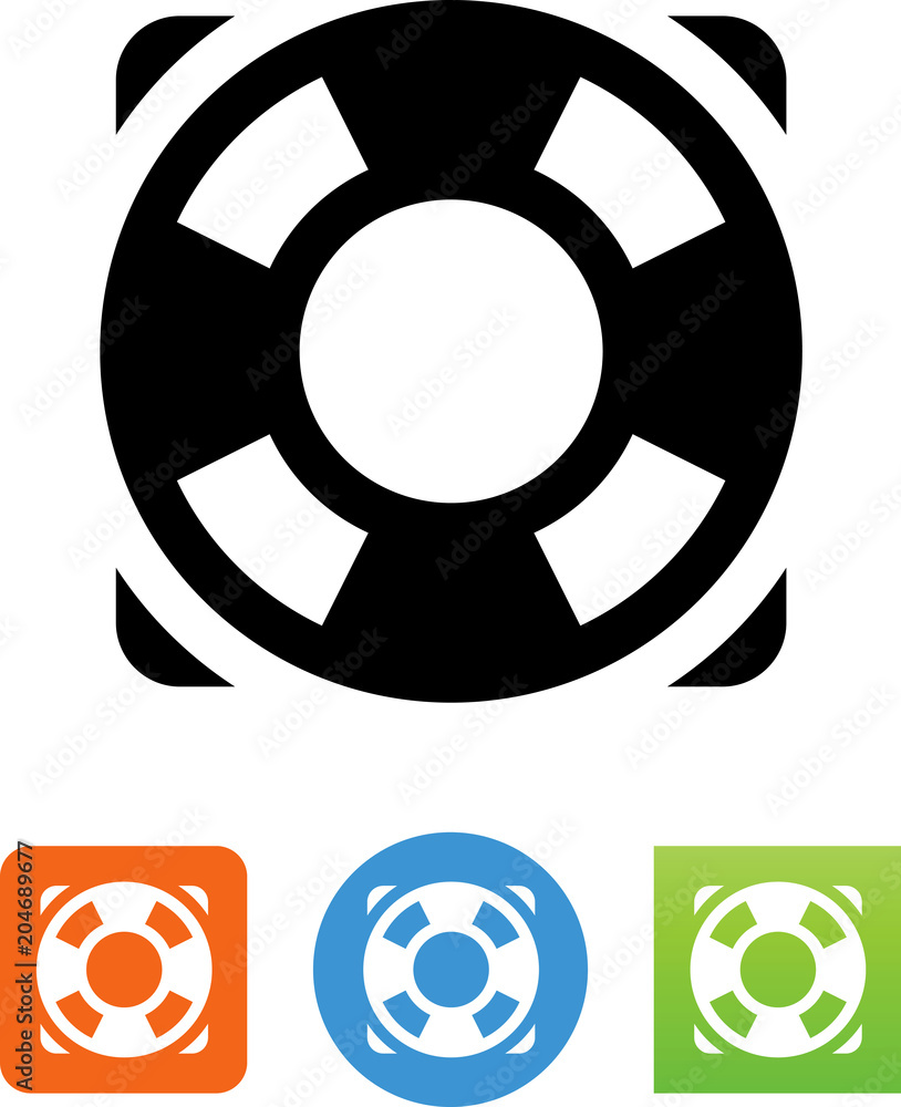 Vector Life Preserver Icon Vector Life Preserver Icon