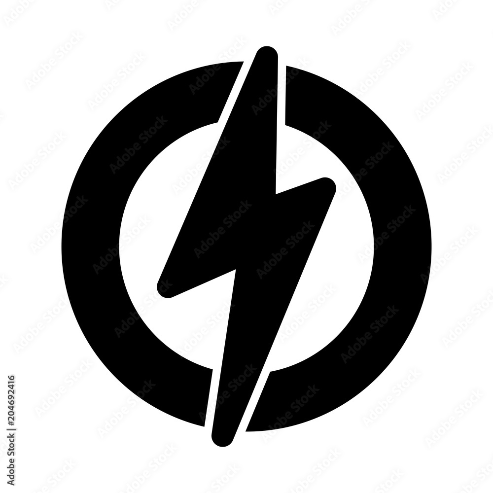 lightning bolt silhouette