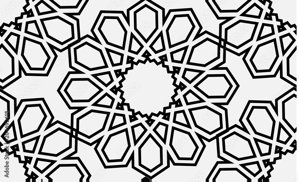Islamic seamless vector pattern. Islamic seamless vector pattern.