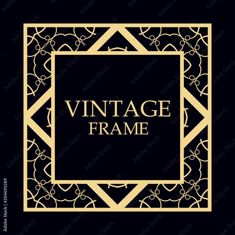 Retro ornamental frame Retro ornamental frame