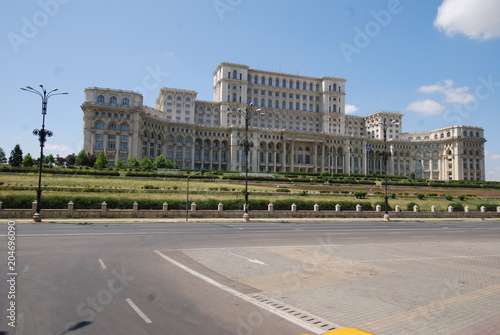  Romania; Palace of the Parliament; landmark; building; palace; sky