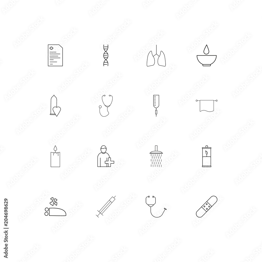 Healthcare And Medical linear thin icons set. Outlined simple vector icons Healthcare And Medical linear thin icons set. Outlined simple vector icons