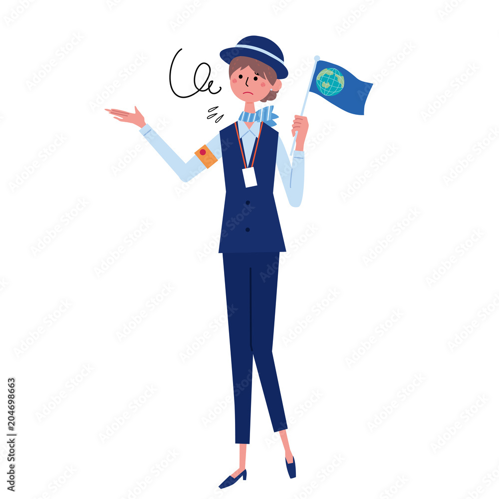 ツアーコンダクター 添乗員 表情 イラスト Stock ベクター Adobe Stock ツアーコンダクター 添乗員 表情 イラスト Stock ベクター Adobe Stock