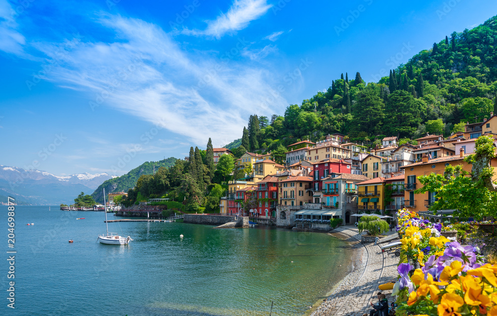 Colorful village of Varenna, Lake Como, Italy