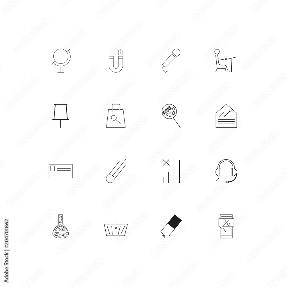 Education And Science linear thin icons set. Outlined simple vector icons Education And Science linear thin icons set. Outlined simple vector icons