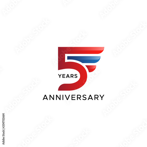 5th anniversary wing vector