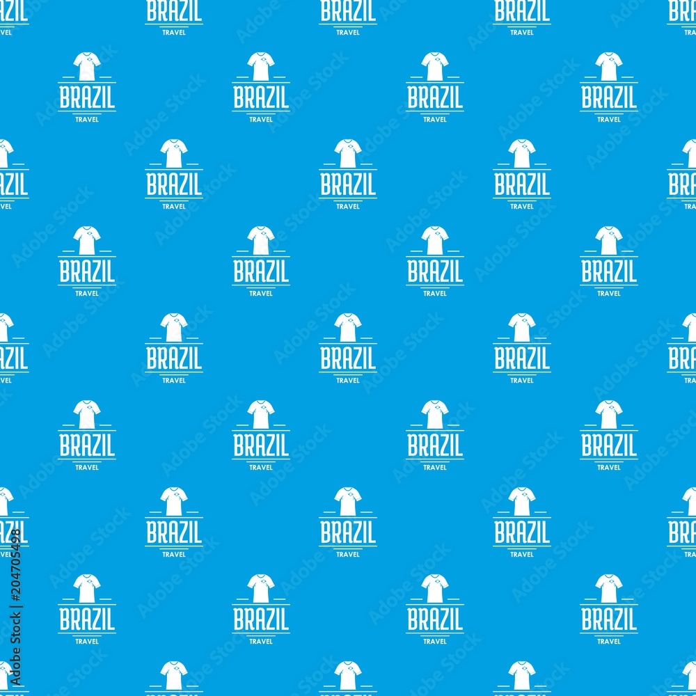 Brazil team pattern vector seamless blue Brazil team pattern vector seamless blue