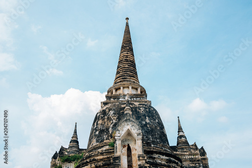 Wat Phra Si Sanphet, ancient ruins in Ayutthaya, Thailand