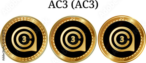 Set of physical golden coin AC3 (AC3)