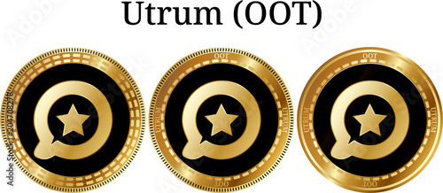 Set of physical golden coin Utrum (OOT)