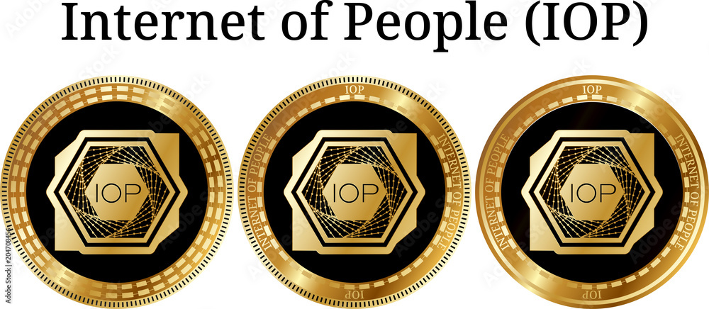 Set of physical golden coin Internet of People (IOP) Set of physical golden coin Internet of People (IOP)