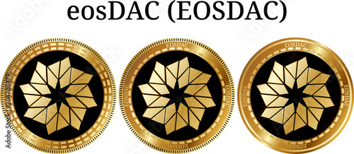Set of physical golden coin eosDAC (EOSDAC)