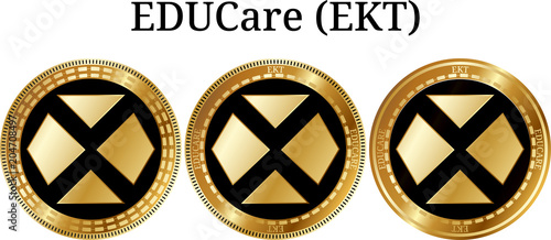 Set of physical golden coin EDUCare (EKT)