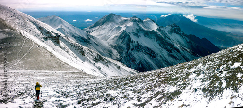 View from the summit of the Chachani volcano (6057m), Arequipa, Peru photo