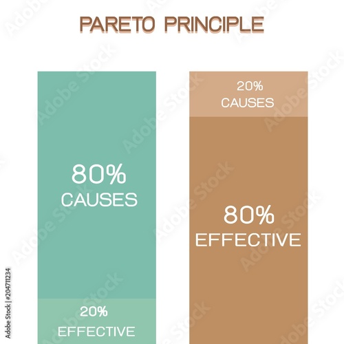 Pareto Principle or Law of The Vital Few 80/20 Rule