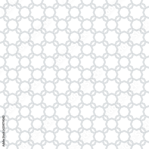 Geometric Arabic seamless pattern. Islamic texture. Muslim ornament background.