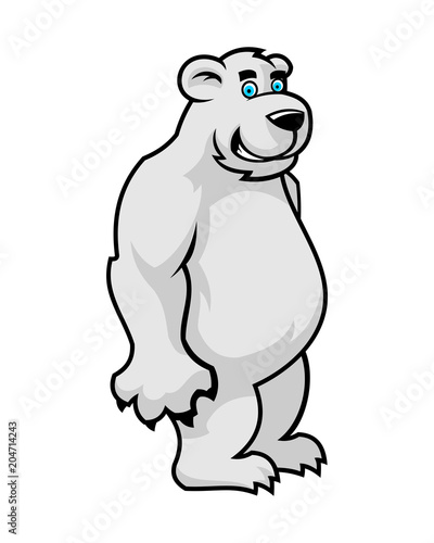 Cartoon polar bear character