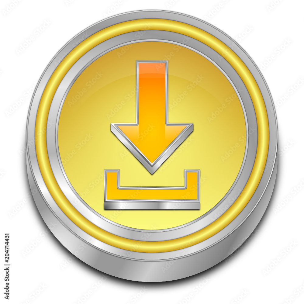 Download button - 3D illustration Download button - 3D illustration