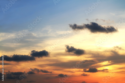 light abstract red and blue sky sunlight is beautiful nature sky and cloud background