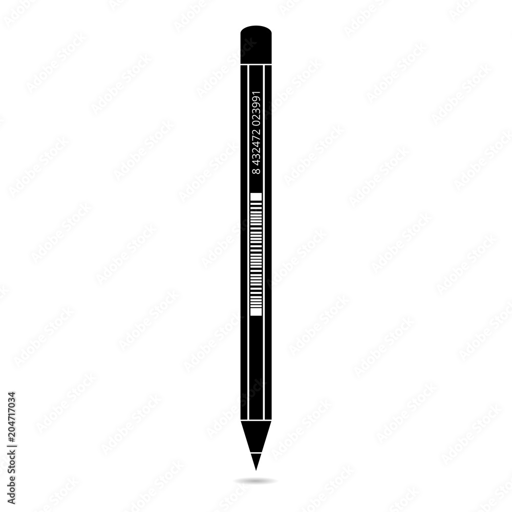 Pencil icon, simple vector icon Pencil icon, simple vector icon