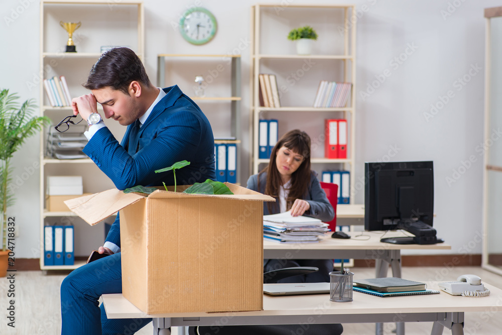 Person being fired from his work Person being fired from his work