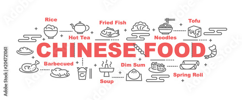 chinese food vector banner