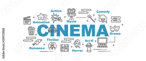 cinema vector banner