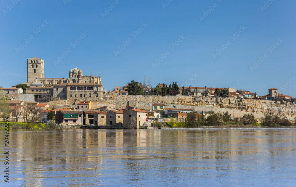 Catherdral on the riverside of Zamora, Spain