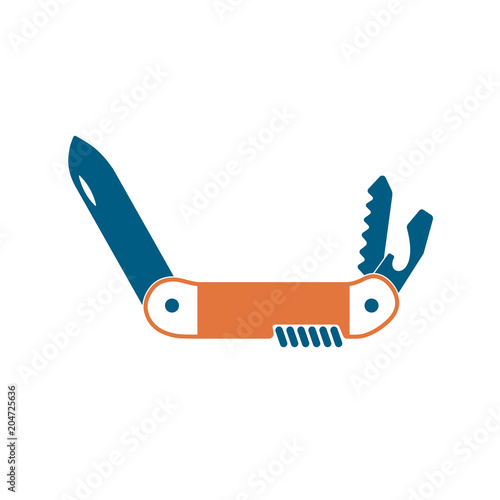 Camping knife icon
