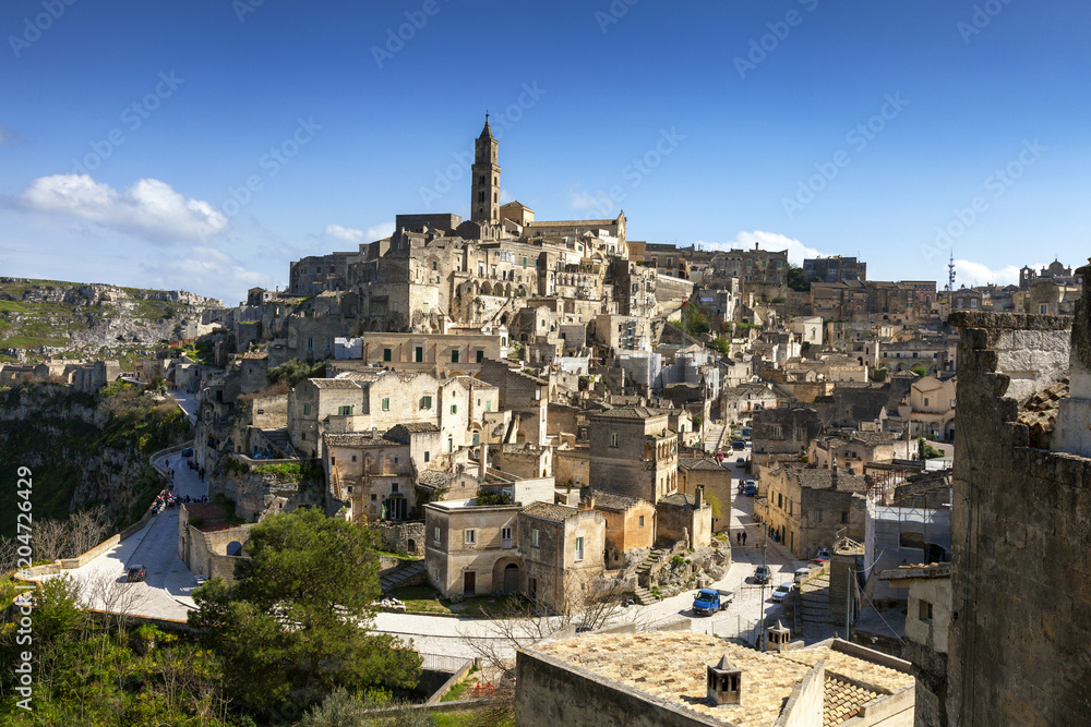 Ausblick auf Matera, Italien