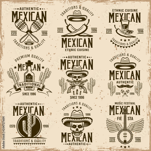 Mexican national attributes and authentic signs