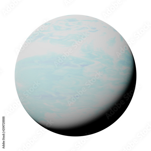 Fototapeta Naklejka Na Ścianę i Meble -  planet Uranus isolated on white background, part of the solar system