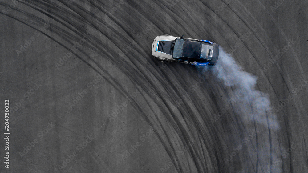 Close-up of a Race Car Drifting at a Race Track · Free Stock Photo