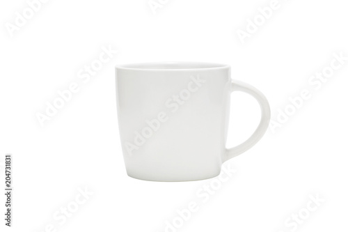 white mug on white background