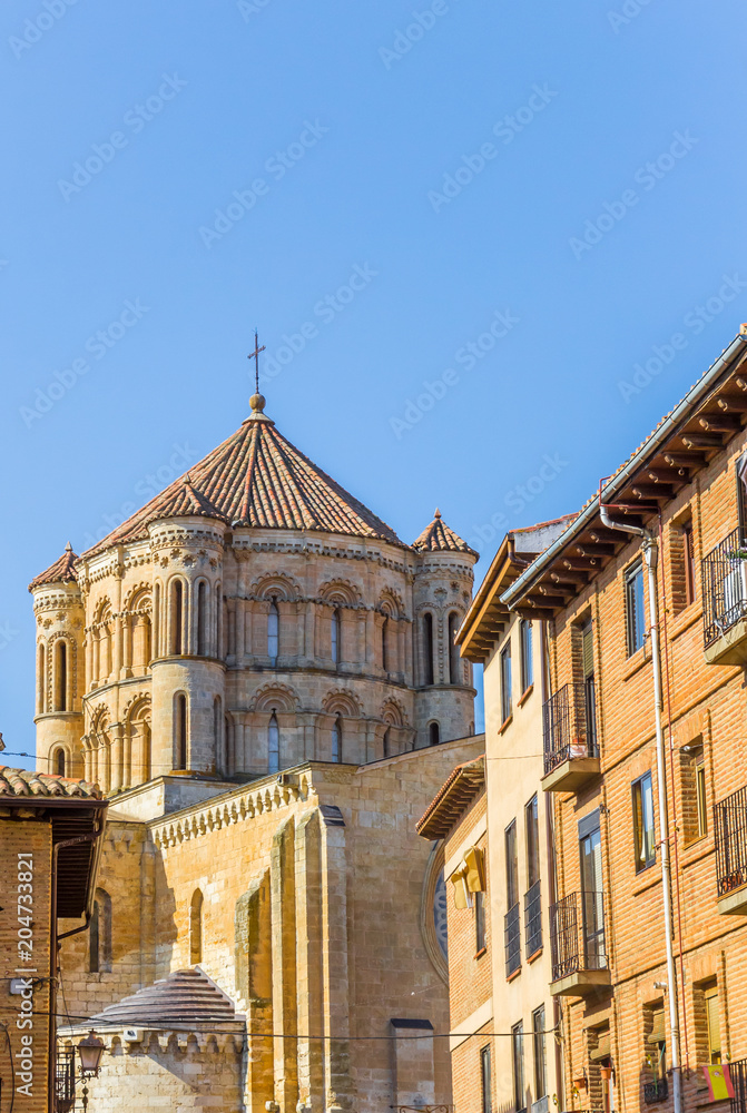 Old houses and the Santa Maria cathedral in Toro, Spain