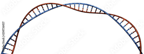 Fototapeta Naklejka Na Ścianę i Meble -  Dna, elica di Dna, acido desossiribonucleico è un acido nucleico che contiene le informazioni genetiche per lo sviluppo ed il corretto funzionamento degli organismi viventi
