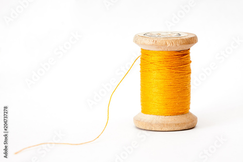 Old wooden coil.