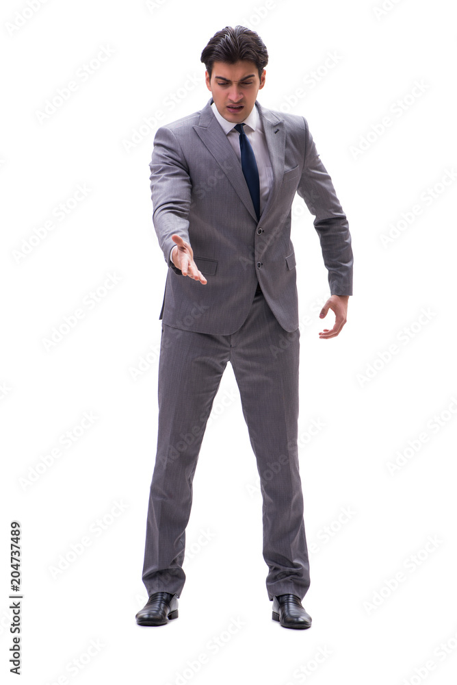 Businessman isolated on the white background Businessman isolated on the white background