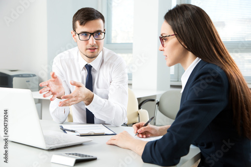 Wallpaper Mural Business people working together in the office Torontodigital.ca