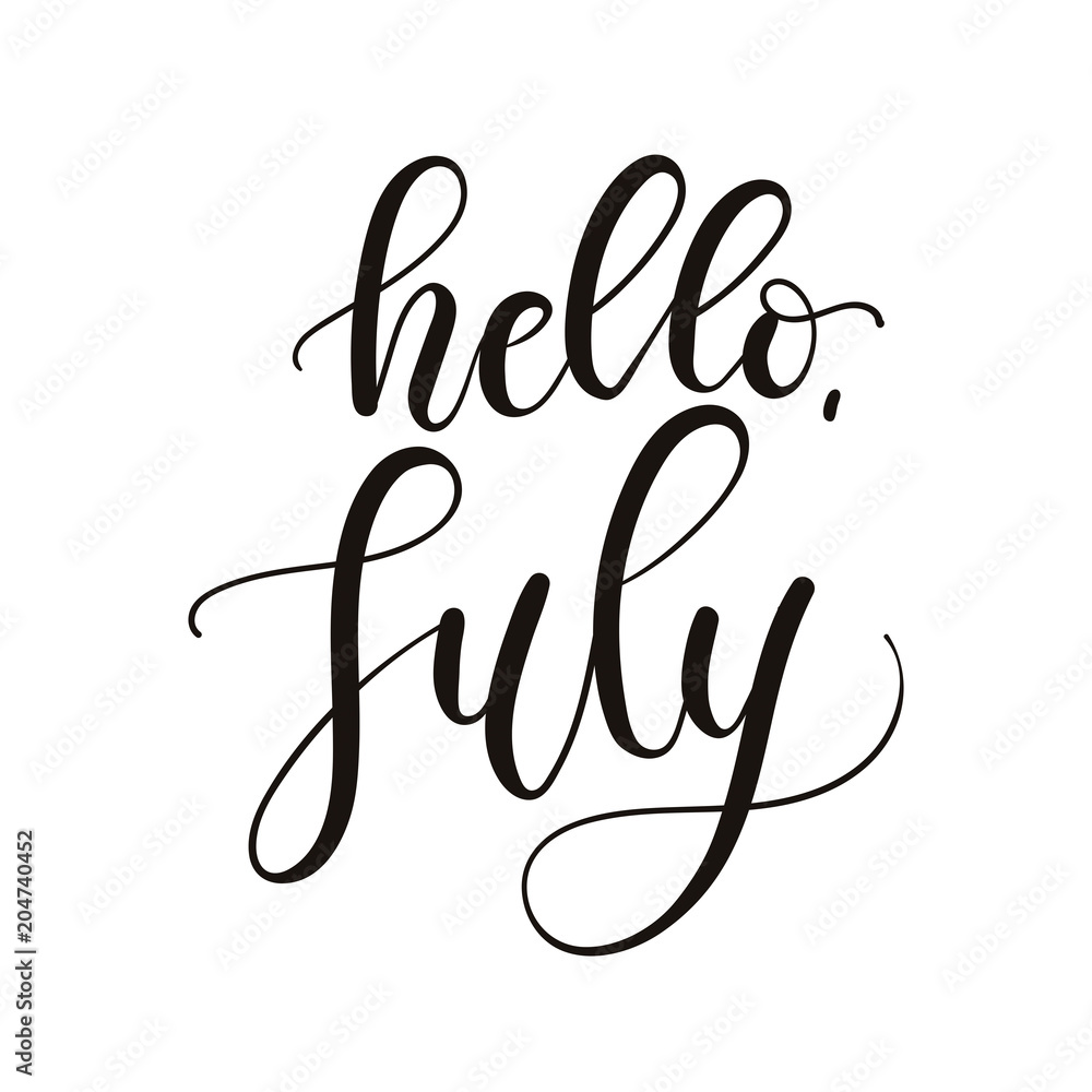 July calligraphy 2025
