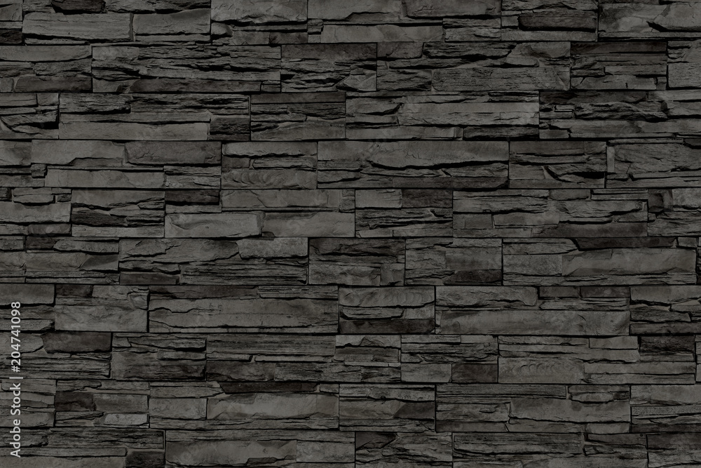Fototapeta premium Black masonry texture 2