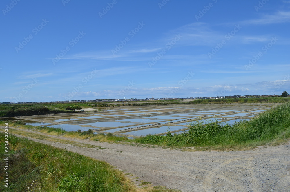 Paysage des marais salants de Guérande Paysage des marais salants de Guérande